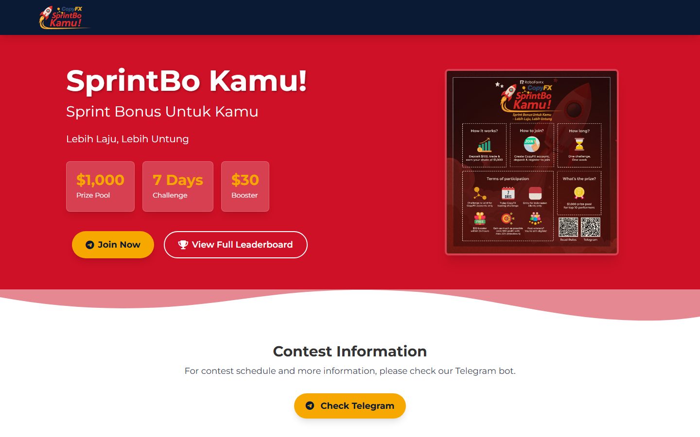 SprintBo — performance story — live product screenshot